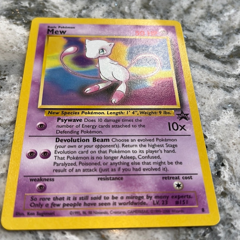MEW PROMO Pokémon card